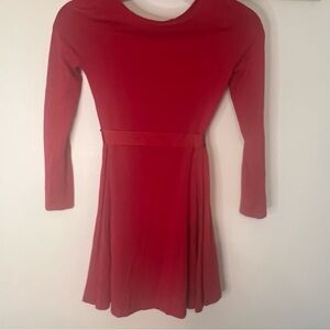 Polo by Ralph Lauren Girls Dress Vibrant Red with belt Size 8/10